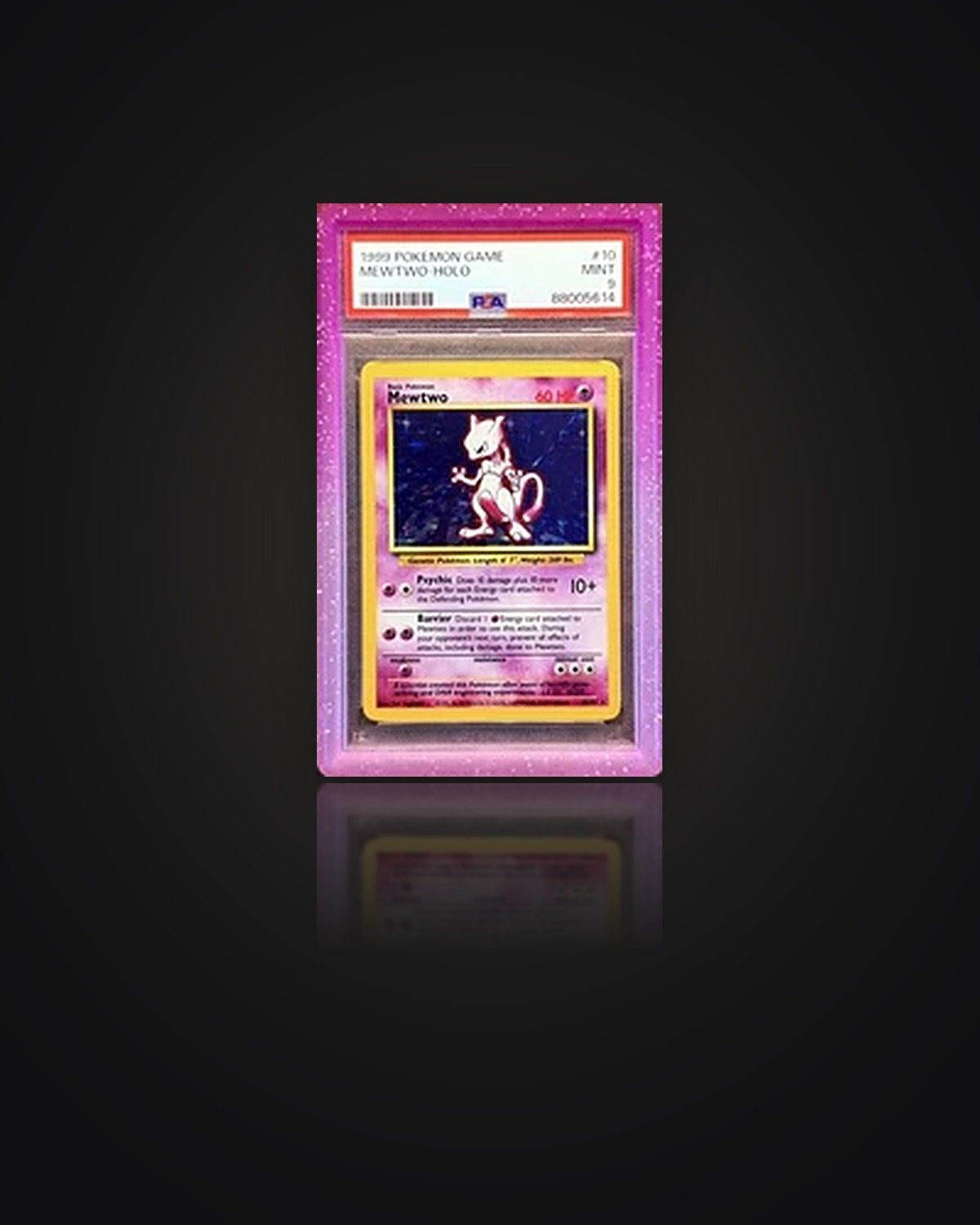 Mewtwo-Holo, Base Set (English), 1999 — graded PSA 9 — Mint